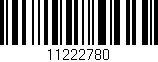 Código de barras (EAN, GTIN, SKU, ISBN): '11222780'