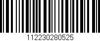 Código de barras (EAN, GTIN, SKU, ISBN): '112230280525'