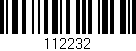 Código de barras (EAN, GTIN, SKU, ISBN): '112232'
