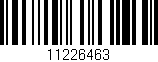 Código de barras (EAN, GTIN, SKU, ISBN): '11226463'