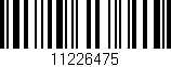 Código de barras (EAN, GTIN, SKU, ISBN): '11226475'