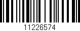 Código de barras (EAN, GTIN, SKU, ISBN): '11226574'