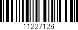 Código de barras (EAN, GTIN, SKU, ISBN): '11227126'