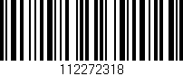 Código de barras (EAN, GTIN, SKU, ISBN): '112272318'