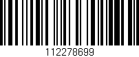 Código de barras (EAN, GTIN, SKU, ISBN): '112278699'