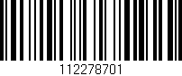 Código de barras (EAN, GTIN, SKU, ISBN): '112278701'