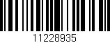 Código de barras (EAN, GTIN, SKU, ISBN): '11228935'