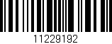 Código de barras (EAN, GTIN, SKU, ISBN): '11229192'