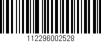 Código de barras (EAN, GTIN, SKU, ISBN): '112296002528'