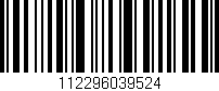 Código de barras (EAN, GTIN, SKU, ISBN): '112296039524'