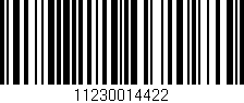 Código de barras (EAN, GTIN, SKU, ISBN): '11230014422'