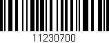 Código de barras (EAN, GTIN, SKU, ISBN): '11230700'