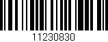 Código de barras (EAN, GTIN, SKU, ISBN): '11230830'