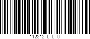 Código de barras (EAN, GTIN, SKU, ISBN): '112312_0_0_U'