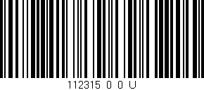 Código de barras (EAN, GTIN, SKU, ISBN): '112315_0_0_U'