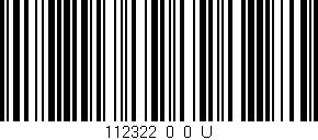 Código de barras (EAN, GTIN, SKU, ISBN): '112322_0_0_U'