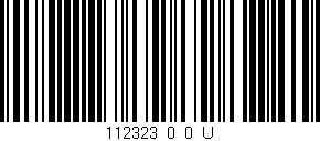 Código de barras (EAN, GTIN, SKU, ISBN): '112323_0_0_U'
