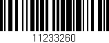 Código de barras (EAN, GTIN, SKU, ISBN): '11233260'