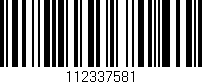 Código de barras (EAN, GTIN, SKU, ISBN): '112337581'