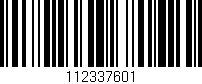 Código de barras (EAN, GTIN, SKU, ISBN): '112337601'