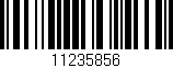 Código de barras (EAN, GTIN, SKU, ISBN): '11235856'