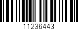 Código de barras (EAN, GTIN, SKU, ISBN): '11236443'