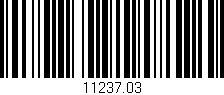 Código de barras (EAN, GTIN, SKU, ISBN): '11237.03'