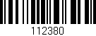 Código de barras (EAN, GTIN, SKU, ISBN): '112380'