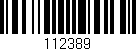 Código de barras (EAN, GTIN, SKU, ISBN): '112389'