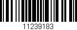 Código de barras (EAN, GTIN, SKU, ISBN): '11239183'