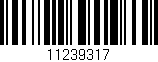 Código de barras (EAN, GTIN, SKU, ISBN): '11239317'
