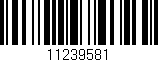 Código de barras (EAN, GTIN, SKU, ISBN): '11239581'
