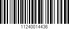 Código de barras (EAN, GTIN, SKU, ISBN): '11240014436'