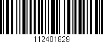 Código de barras (EAN, GTIN, SKU, ISBN): '112401829'
