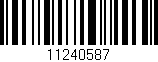 Código de barras (EAN, GTIN, SKU, ISBN): '11240587'