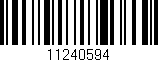 Código de barras (EAN, GTIN, SKU, ISBN): '11240594'