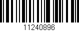 Código de barras (EAN, GTIN, SKU, ISBN): '11240896'