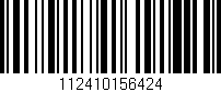 Código de barras (EAN, GTIN, SKU, ISBN): '112410156424'