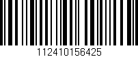 Código de barras (EAN, GTIN, SKU, ISBN): '112410156425'
