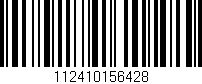 Código de barras (EAN, GTIN, SKU, ISBN): '112410156428'