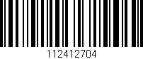 Código de barras (EAN, GTIN, SKU, ISBN): '112412704'