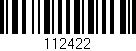 Código de barras (EAN, GTIN, SKU, ISBN): '112422'