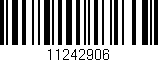 Código de barras (EAN, GTIN, SKU, ISBN): '11242906'