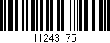 Código de barras (EAN, GTIN, SKU, ISBN): '11243175'