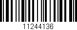 Código de barras (EAN, GTIN, SKU, ISBN): '11244136'