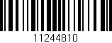 Código de barras (EAN, GTIN, SKU, ISBN): '11244810'