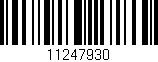 Código de barras (EAN, GTIN, SKU, ISBN): '11247930'