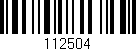 Código de barras (EAN, GTIN, SKU, ISBN): '112504'