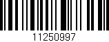 Código de barras (EAN, GTIN, SKU, ISBN): '11250997'