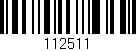 Código de barras (EAN, GTIN, SKU, ISBN): '112511'